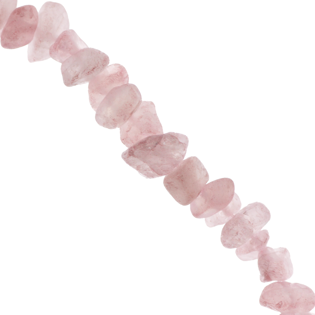 Chipped Rose Quartz, Semi-Precious Stone, Approx 220 pcs per strand