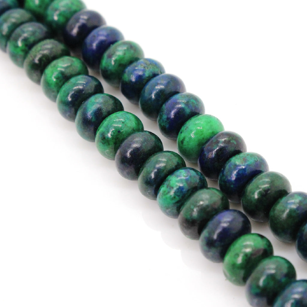 Chrysoprase Australian Jade, Rondelle, Semi-Precious Stone, 5x8mm, 70 pcs per strand