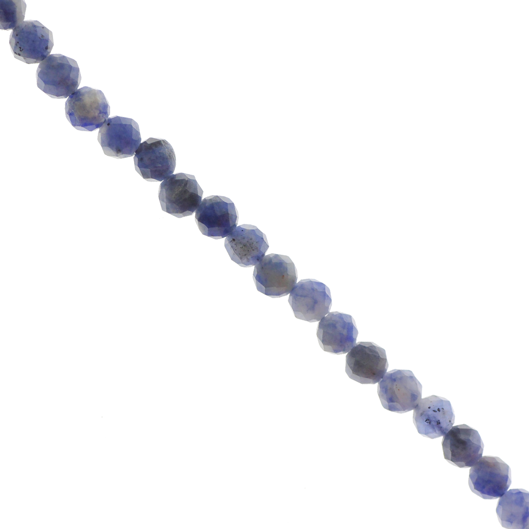 Faceted Blue Spot Jasper, Semi-Precious Stone, Available in Multiple Sizes