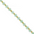 Faceted Hexagon Gemstones with Gold Spacer Bead, 6mm, Available in Various Gemstones