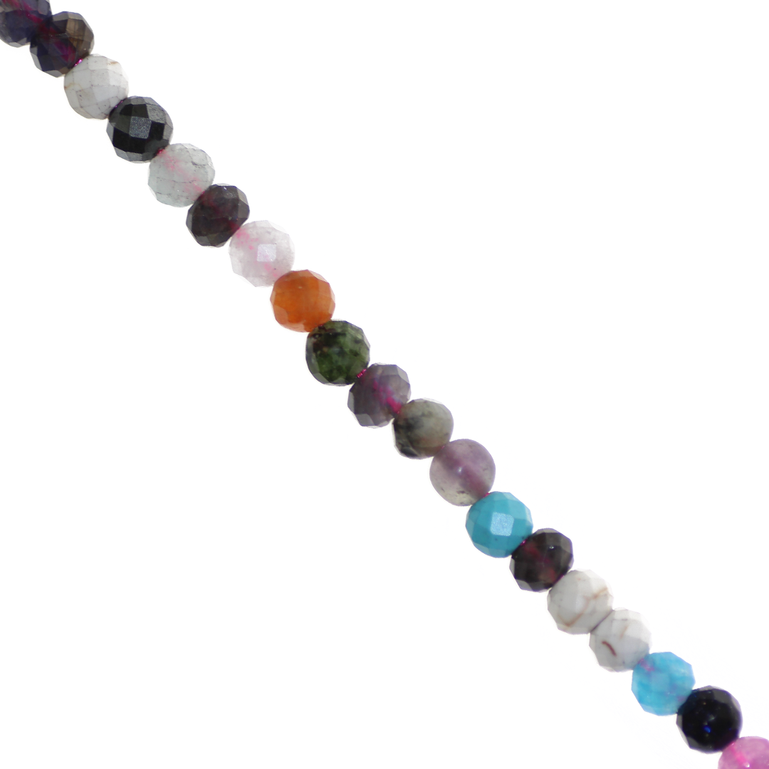 Faceted, Semi-Precious Stone, 5.5mm, Approx 70 pcs per strand, Available in Multiple Gemstones
