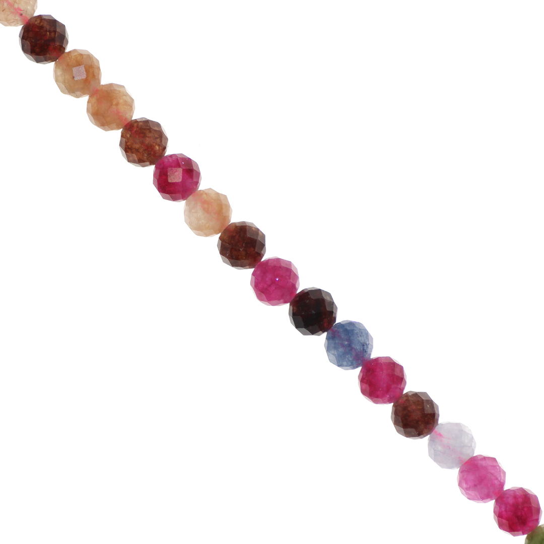 Faceted Stones, 6mm, Semi-Precious Stone, Approx 62 pcs per strand, Available in Multiple Gemstones