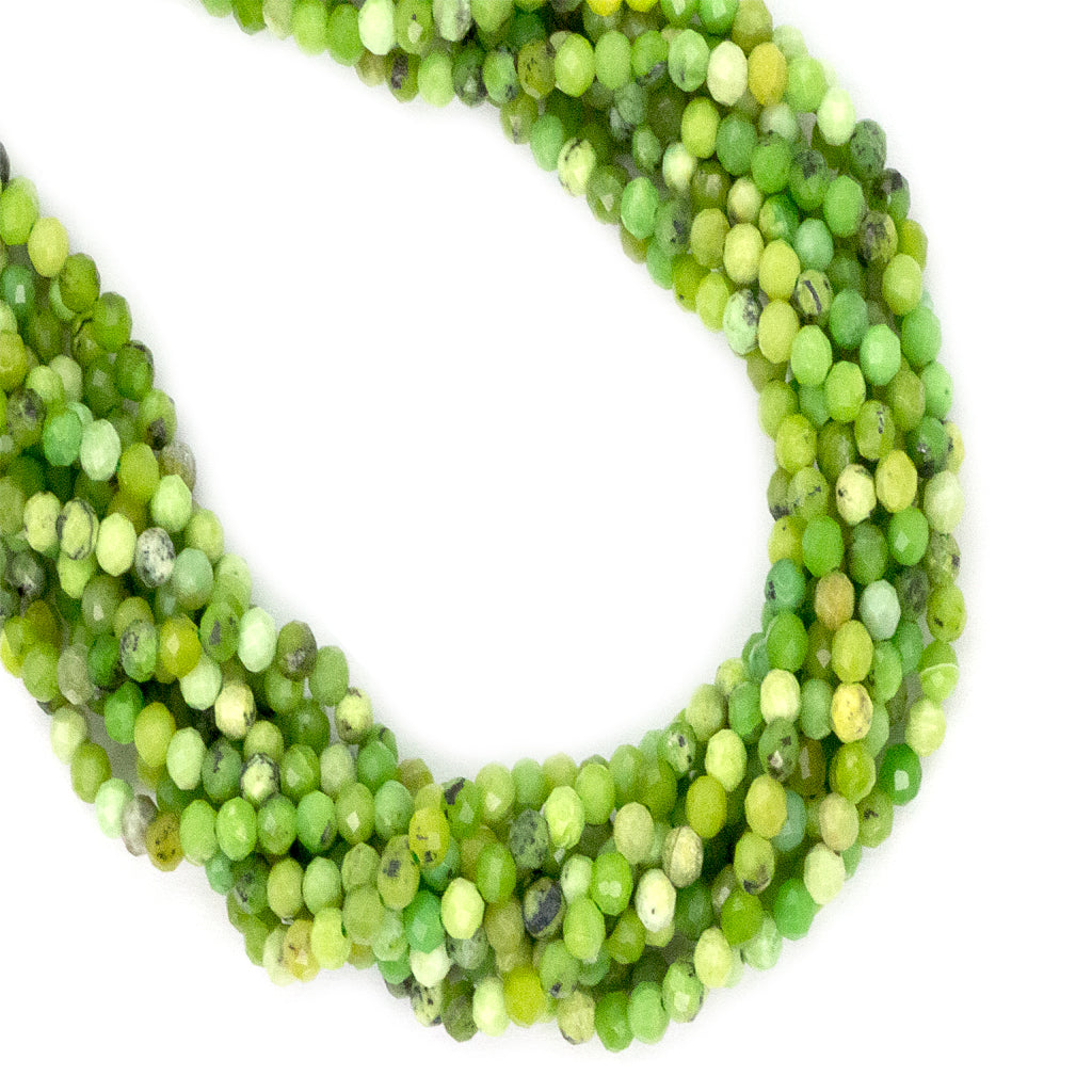 Green Grass Jasper, Semi-Precious Stone, 3mm, 160 pcs per strand