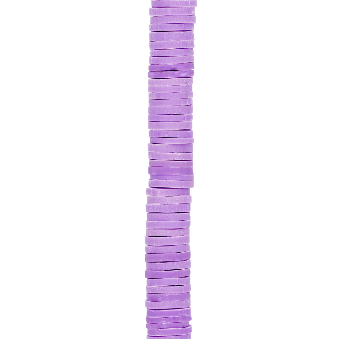 Heishi Beads, Flat Disk Polymer Clay Beads, 8mm, Available in Multiple Colours