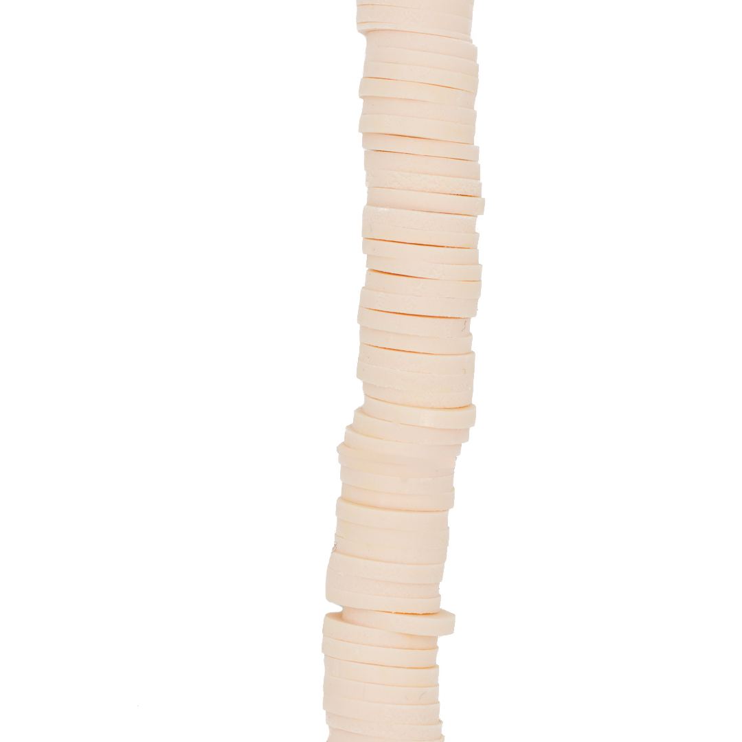 Heishi Beads, Flat Disk Polymer Clay Beads, 8mm, Available in Multiple Colours