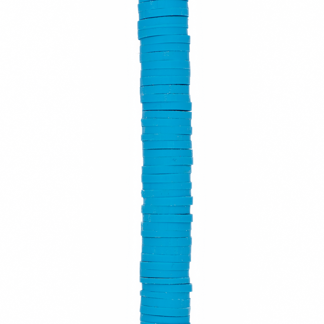 Heishi Beads, Flat Disk Polymer Clay Beads, 8mm, Available in Multiple Colours