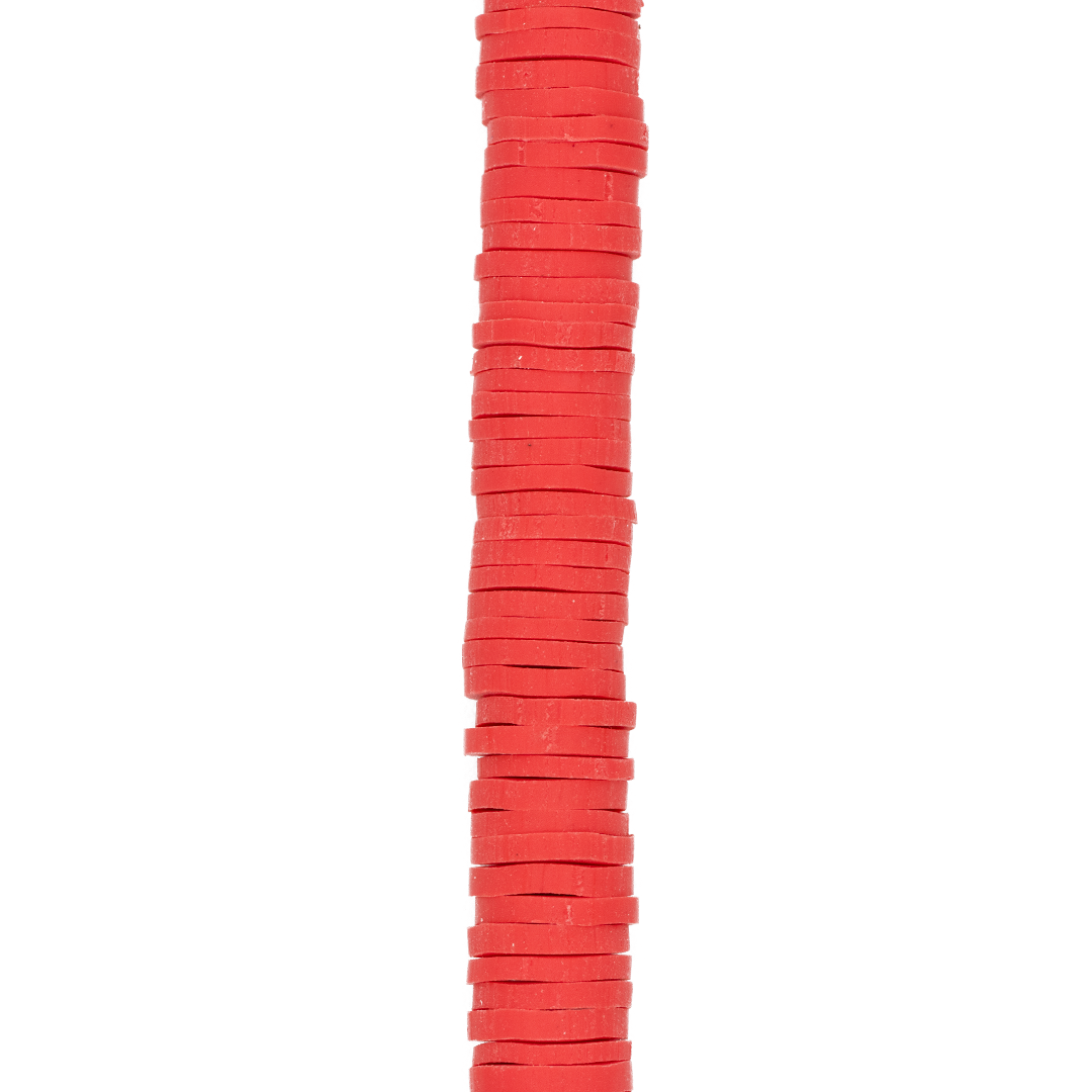 Heishi Beads, Flat Disk Polymer Clay Beads, 8mm, Available in Multiple Colours