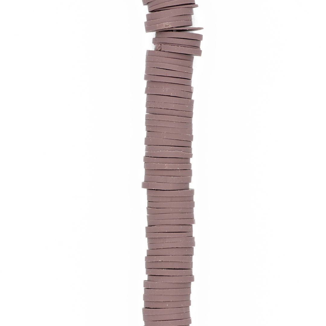 Heishi Beads, Flat Disk Polymer Clay Beads, 8mm, Available in Multiple Colours