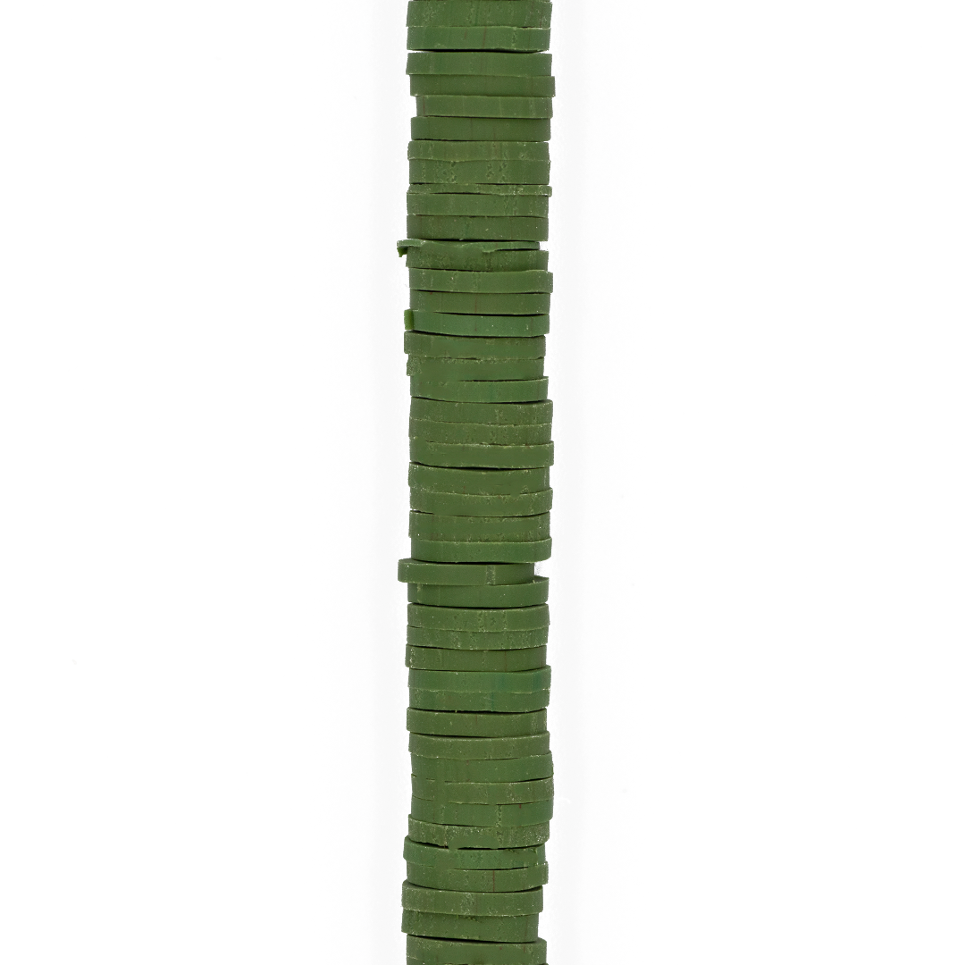 Heishi Beads, Flat Disk Polymer Clay Beads, 8mm, Available in Multiple Colours