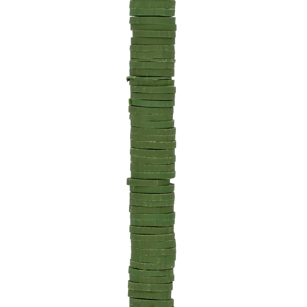 Heishi Beads, Flat Disk Polymer Clay Beads, 8mm, Available in Multiple Colours