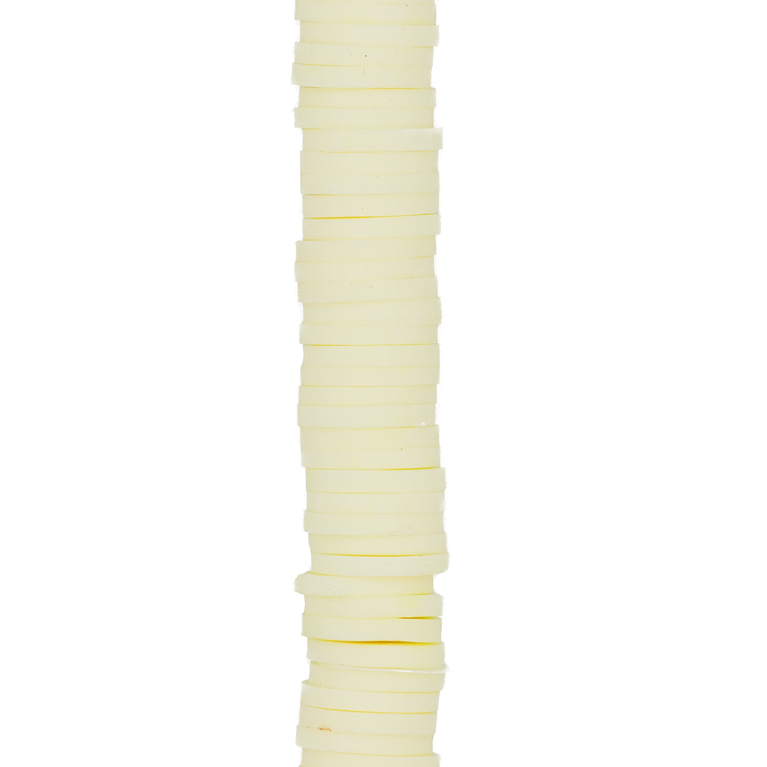 Heishi Beads, Flat Disk Polymer Clay Beads, 8mm, Available in Multiple Colours