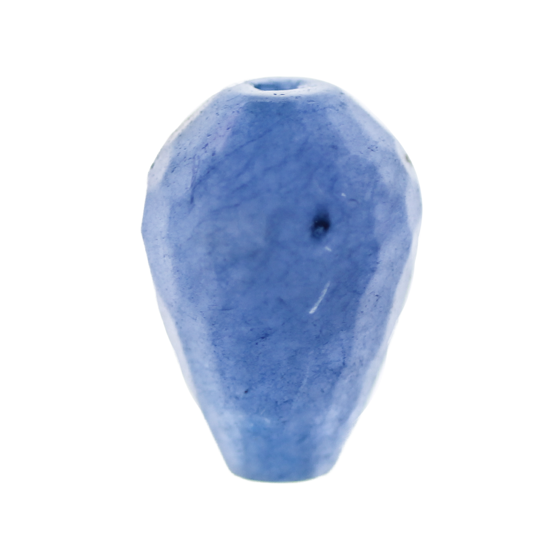 Jade, Dyed, Faceted, Teardrop, Semi-Precious Stone, 18mm x 13mm, Sold Per pkg of 2, Available in Multiple Colours