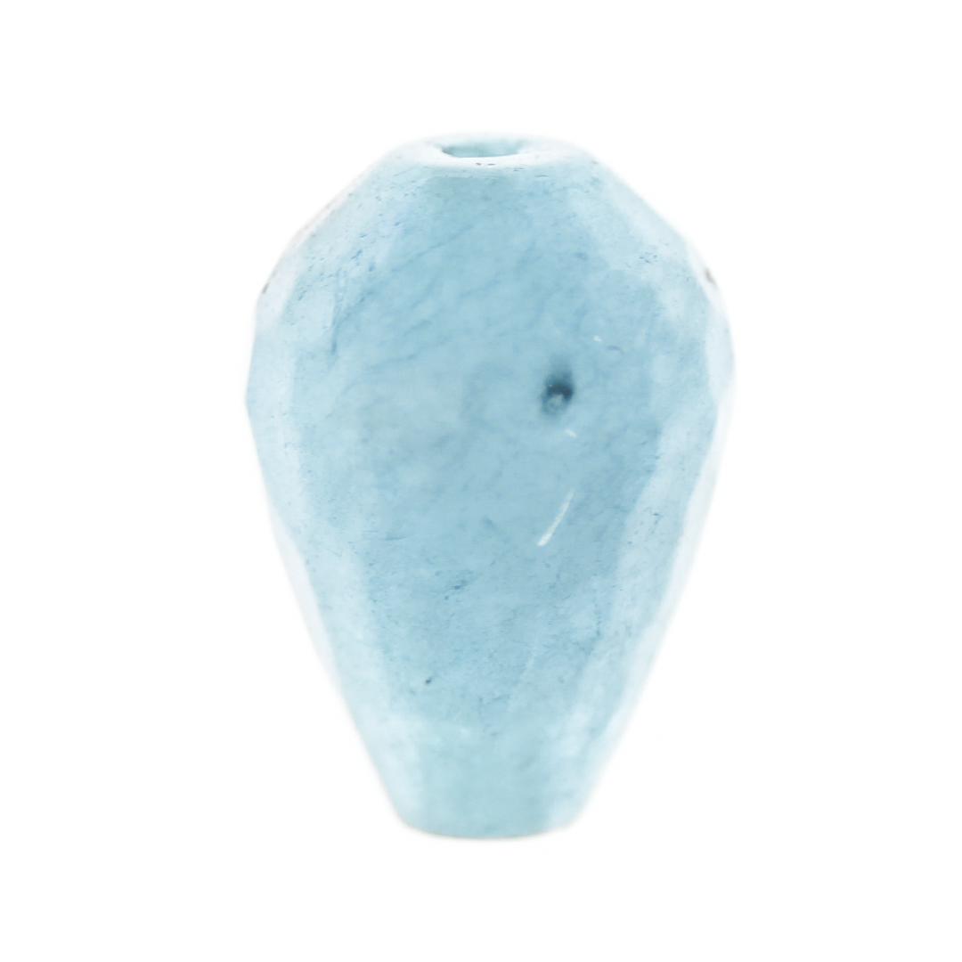 Jade, Dyed, Faceted, Teardrop, Semi-Precious Stone, 18mm x 13mm, Sold Per pkg of 2, Available in Multiple Colours