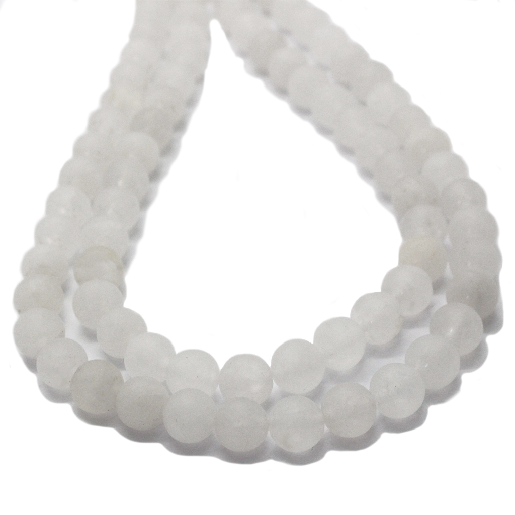 Matte White Jade (A), Semi-Precious Stone, Available in Multiple Sizes