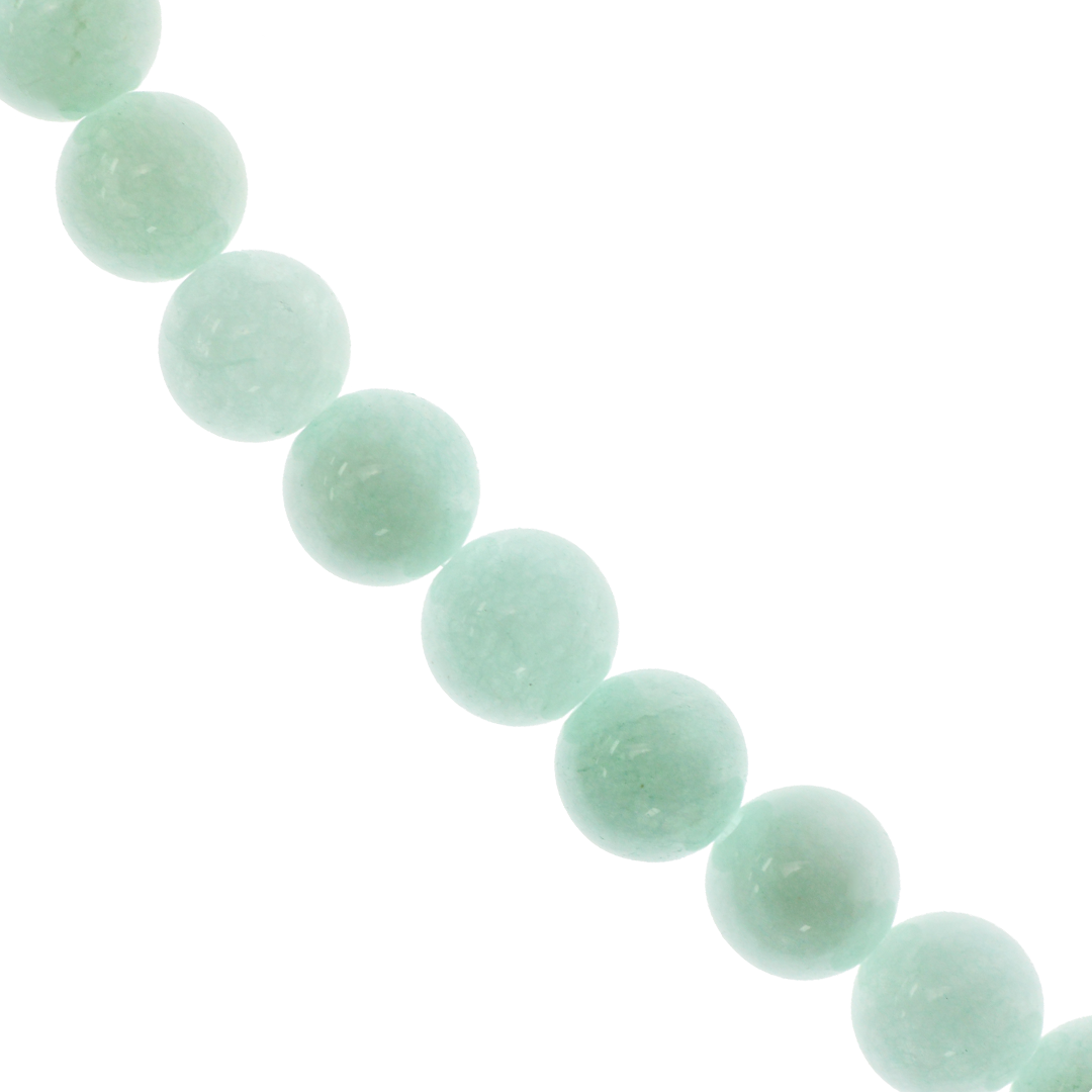 Mint Green Jade, Opaque, Dyed, Semi-Precious Stone, Available in Multiple Sizes