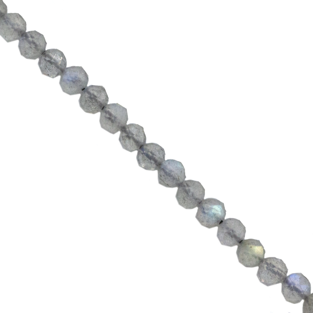 Faceted Labradorite, Semi-Precious Stone, 4mm, Approx 92 pcs per strand