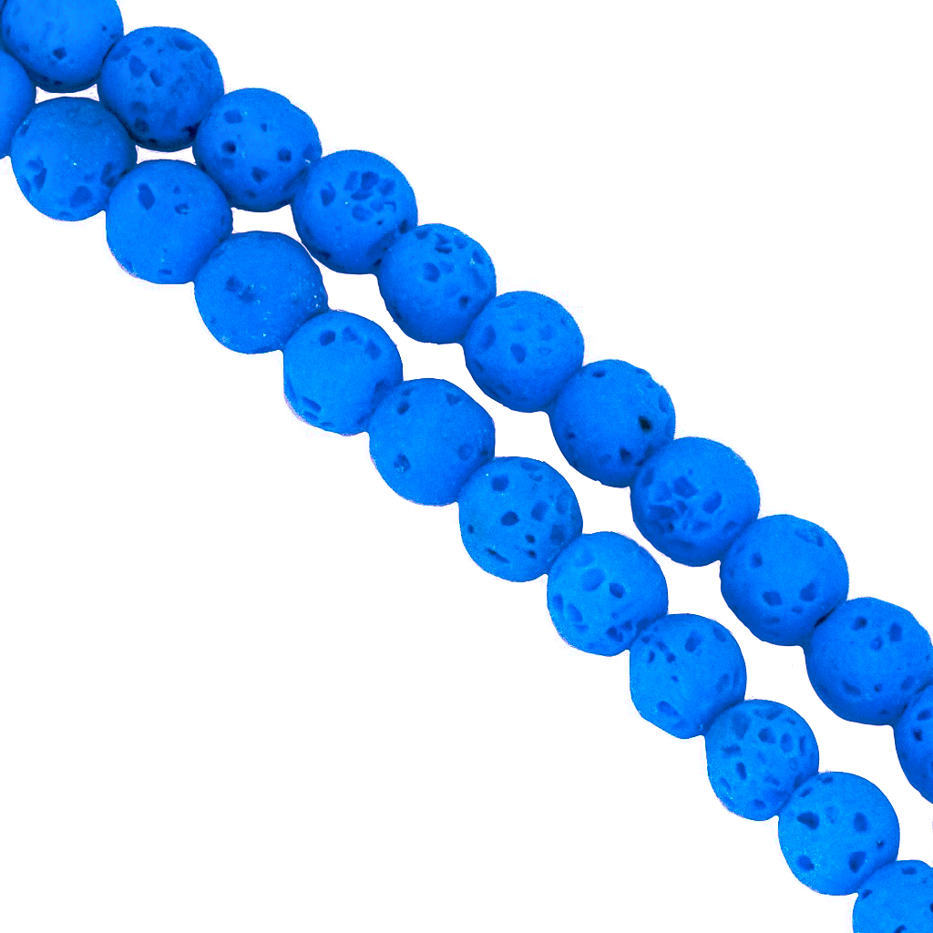 Lava Stone, Semi-Precious Stone, 8mm, Approx 46+ pcs per strand, Available in Multiple Colours