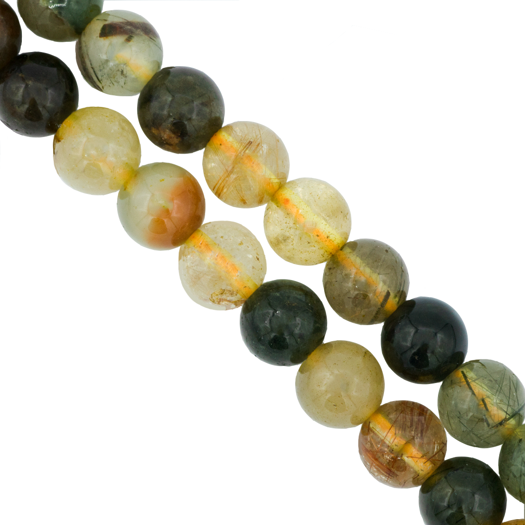 Mix Rutilated Quartz, Semi-Precious Stone, Availabe in Multiple Sizes
