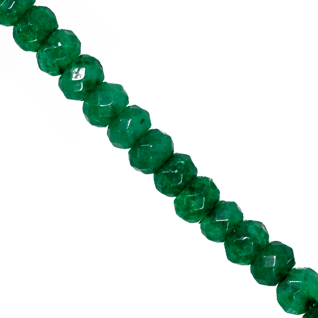 Dyed Agate, Rondelle Faceted, Semi-Precious Stone, 4mm x 3mm, 110 pcs per strand, Available in Multiple Colours