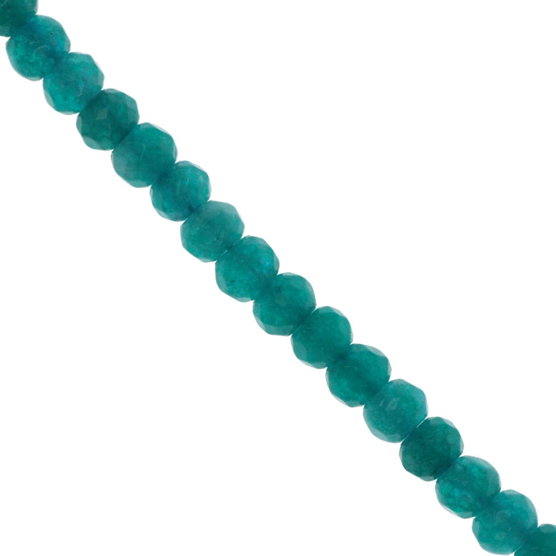 Dyed Agate, Rondelle Faceted, Semi-Precious Stone, 4mm x 3mm, 110 pcs per strand, Available in Multiple Colours