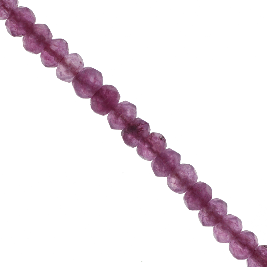 Dyed Agate, Rondelle Faceted, Semi-Precious Stone, 4mm x 3mm, 110 pcs per strand, Available in Multiple Colours
