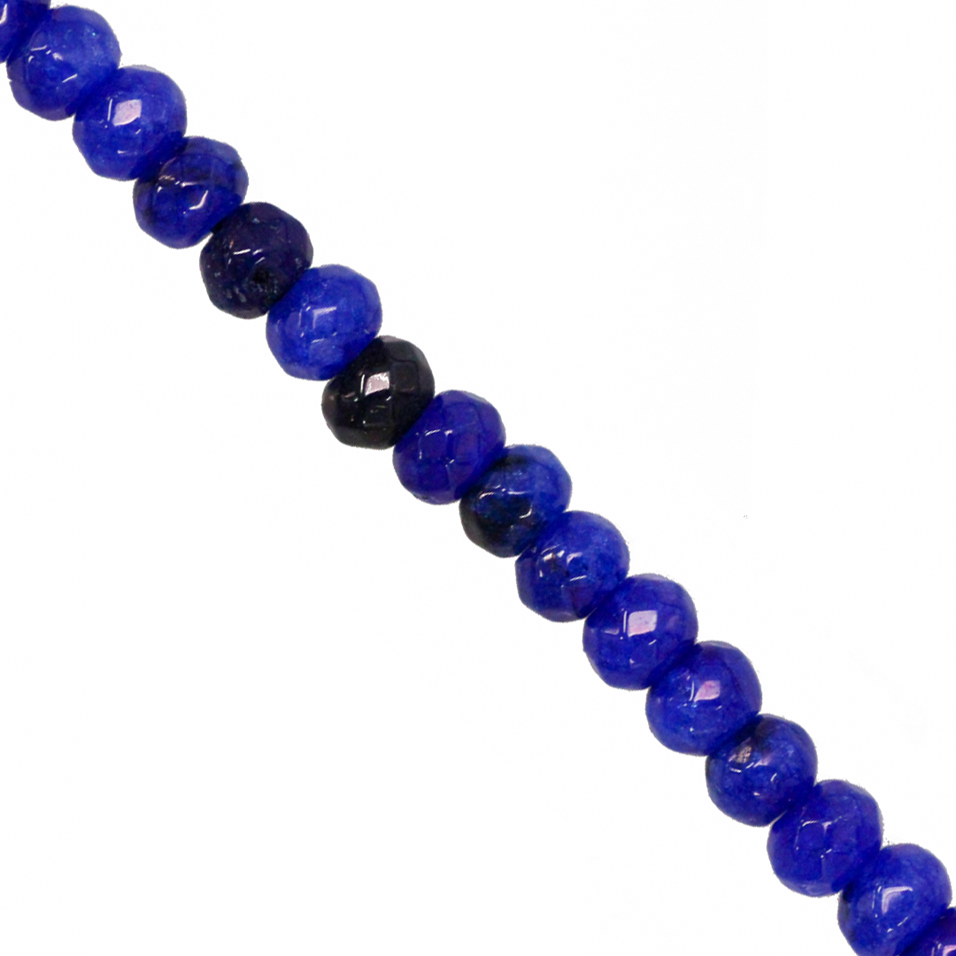 Dyed Agate, Rondelle Faceted, Semi-Precious Stone, 4mm x 3mm, 110 pcs per strand, Available in Multiple Colours