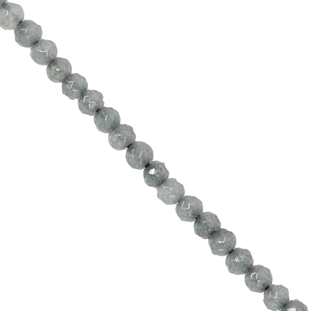 Dyed Agate, Rondelle Faceted, Semi-Precious Stone, 4mm x 3mm, 110 pcs per strand, Available in Multiple Colours