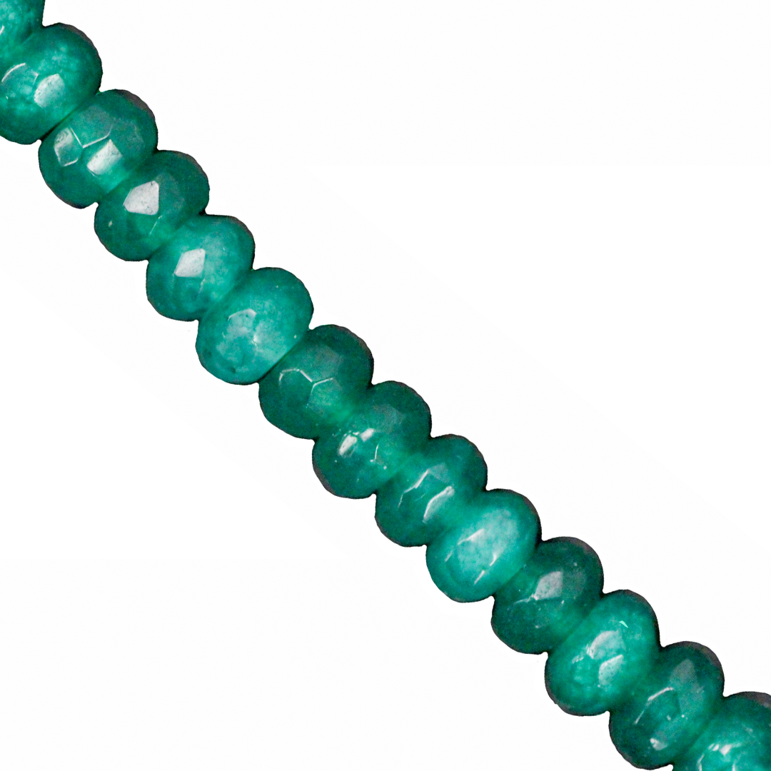 Dyed Agate, Rondelle, Faceted, Semi-Precious Stone, 6mm x 4mm, Approx 85pcs/strand, Available in Multiple Colours