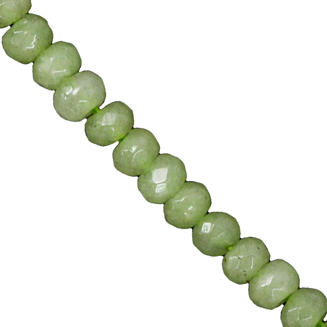 Dyed Agate, Rondelle, Faceted, Semi-Precious Stone, 6mm x 4mm, Approx 85pcs/strand, Available in Multiple Colours