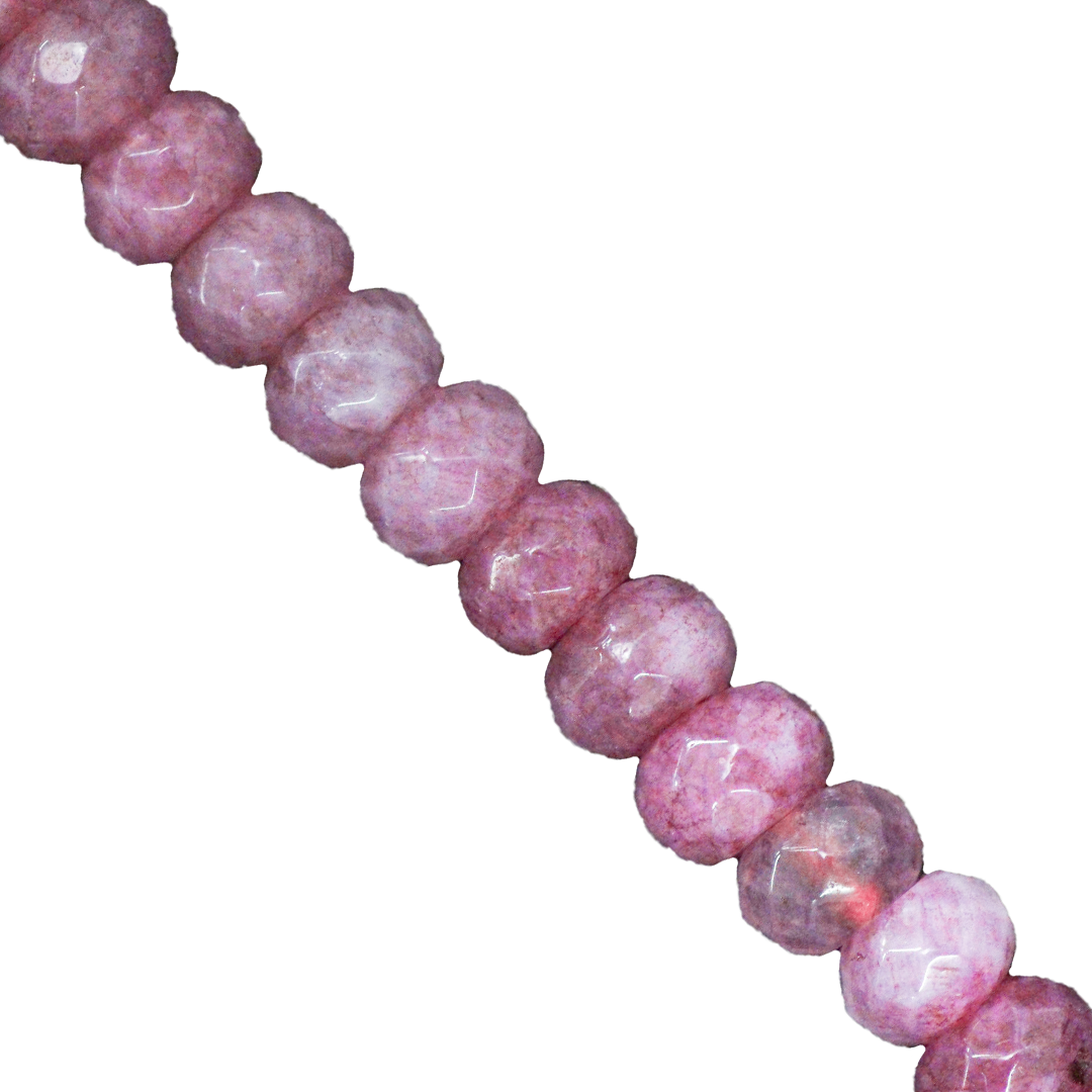 Dyed Agate, Rondelle, Faceted, Semi-Precious Stone, 6mm x 4mm, Approx 85pcs/strand, Available in Multiple Colours