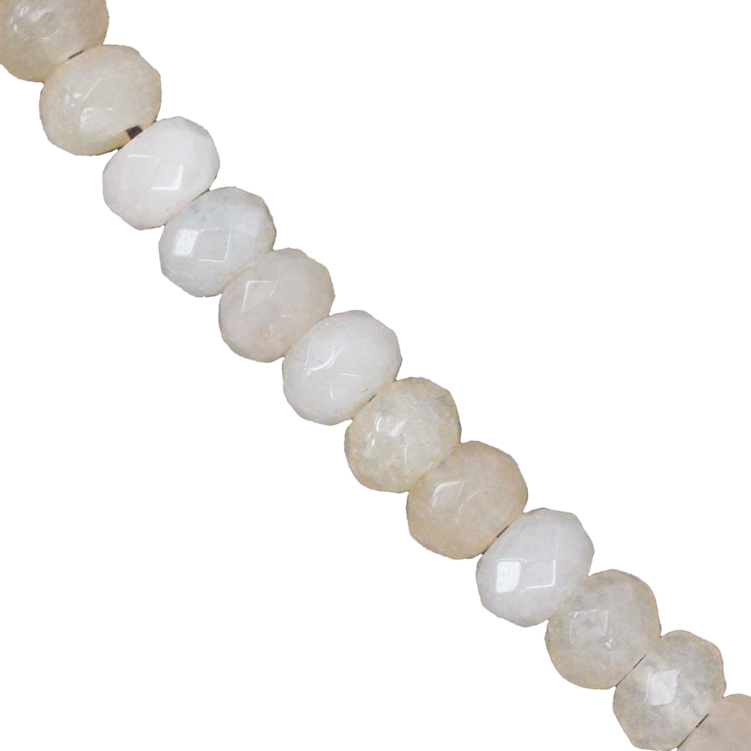 Dyed Agate, Rondelle, Faceted, Semi-Precious Stone, 6mm x 4mm, Approx 85pcs/strand, Available in Multiple Colours
