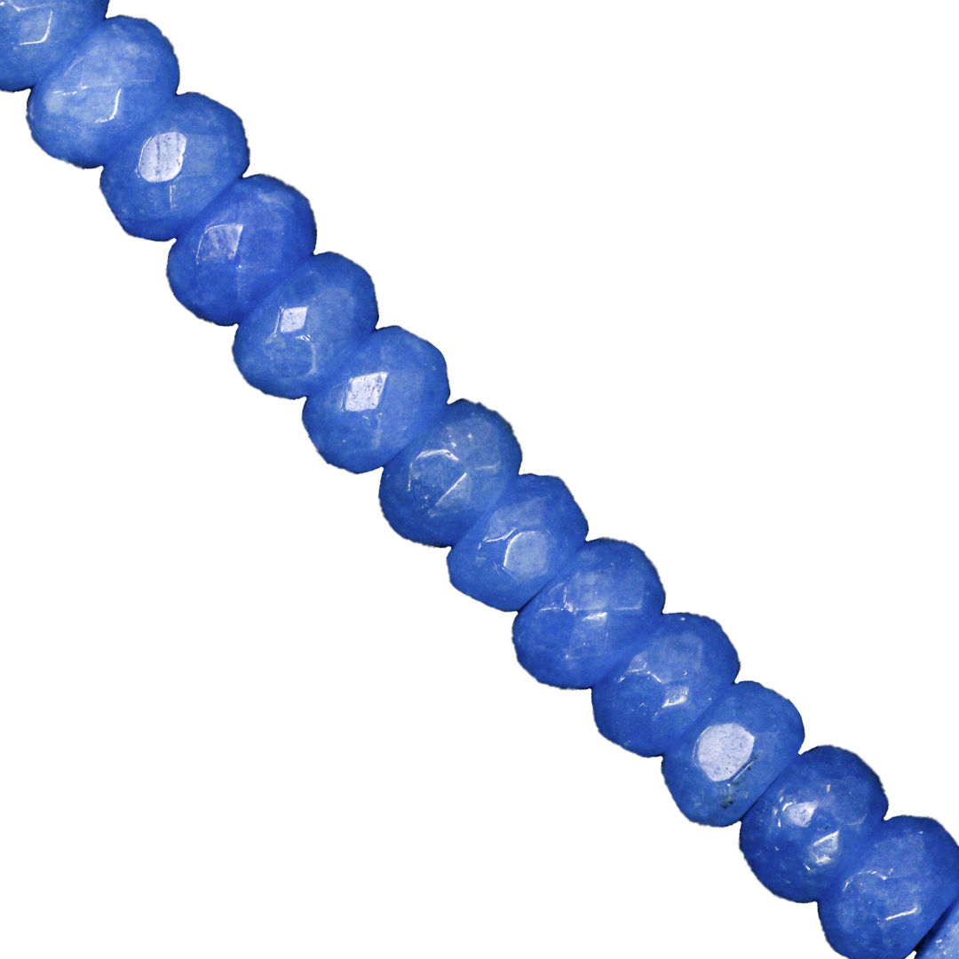 Dyed Agate, Rondelle, Faceted, Semi-Precious Stone, 6mm x 4mm, Approx 85pcs/strand, Available in Multiple Colours