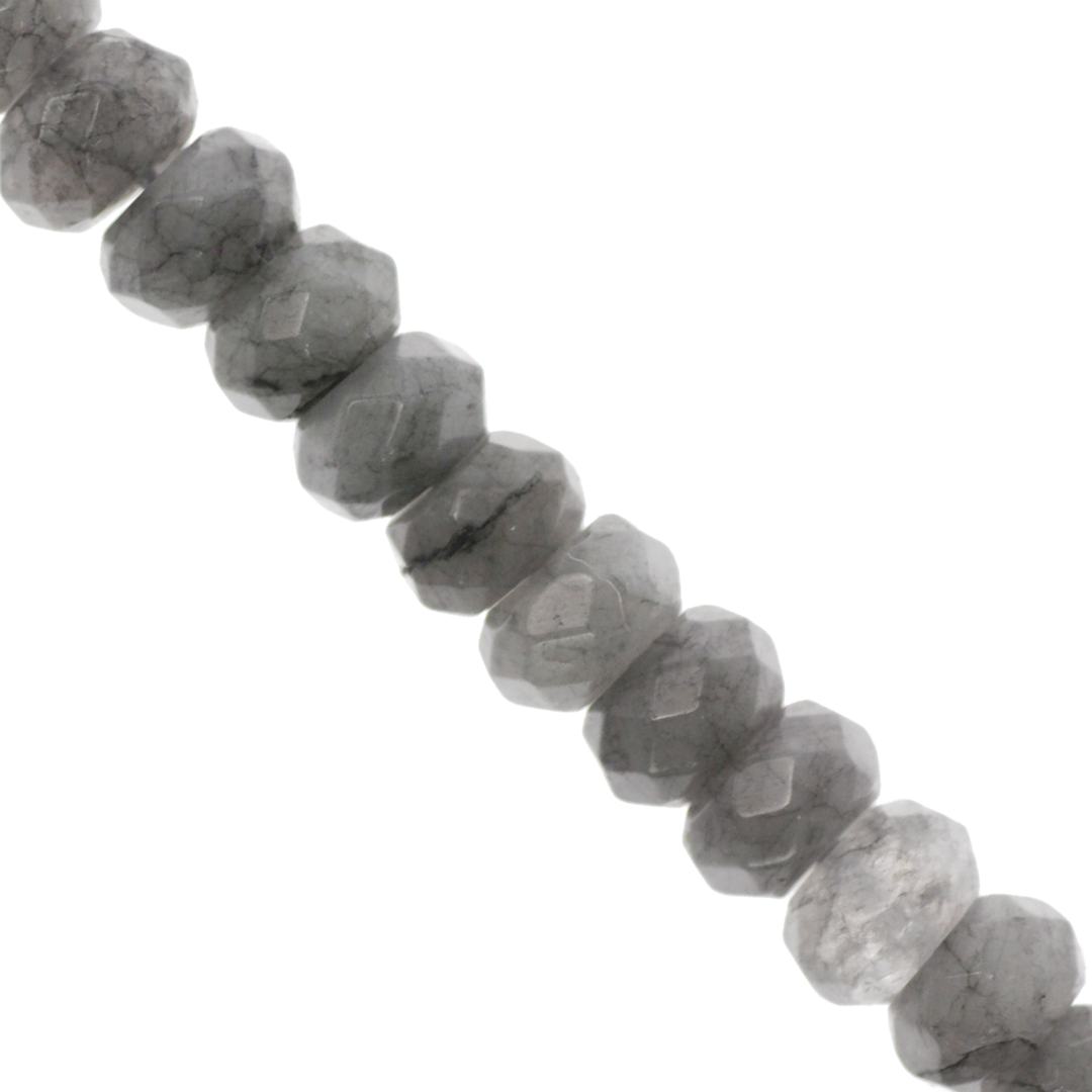 Dyed Agate, Rondelle Faceted, Semi-Precious Stone, 8mm x 5mm, 65 pieces per strand, Available in a Variety of Colours