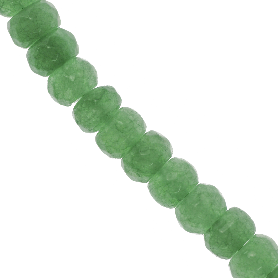 Dyed Agate, Rondelle Faceted, Semi-Precious Stone, 8mm x 5mm, 65 pieces per strand, Available in a Variety of Colours