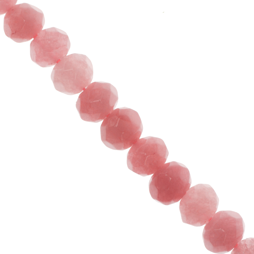 Dyed Agate, Rondelle Faceted, Semi-Precious Stone, 8mm x 5mm, 65 pieces per strand, Available in a Variety of Colours