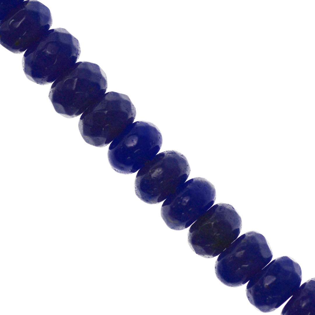 Dyed Agate, Rondelle Faceted, Semi-Precious Stone, 8mm x 5mm, 65 pieces per strand, Available in a Variety of Colours