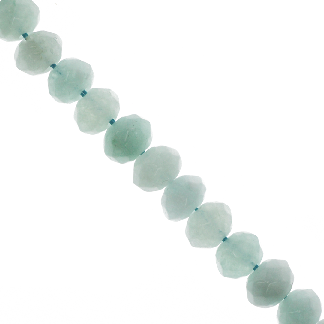 Dyed Agate, Rondelle Faceted, Semi-Precious Stone, 8mm x 5mm, 65 pieces per strand, Available in a Variety of Colours