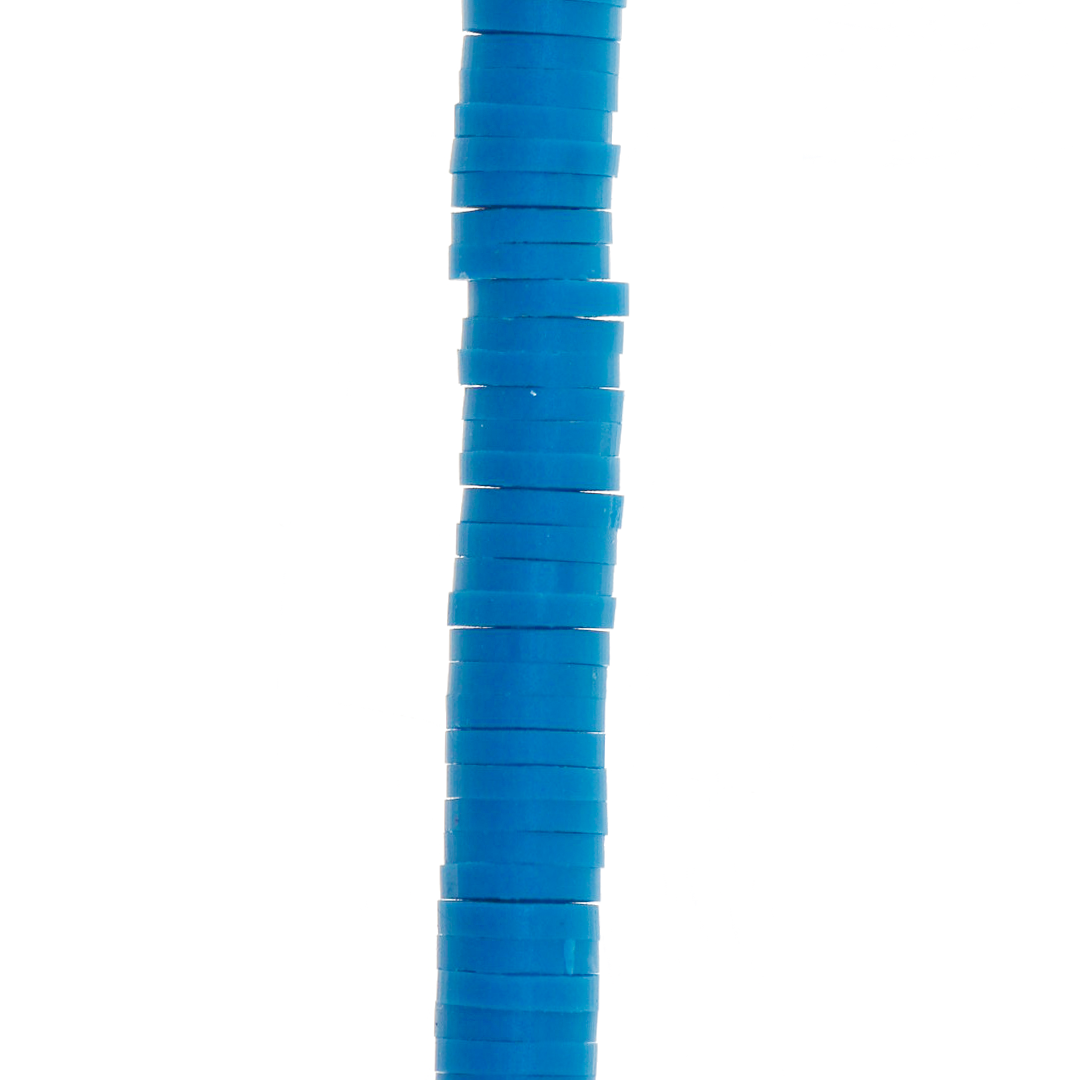 Heishi Beads, Flat Disk Polymer Clay Beads, 6mm, Available in Multiple Colours