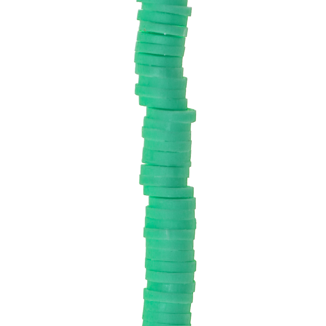 Heishi Beads, Flat Disk Polymer Clay Beads, 6mm, Available in Multiple Colours