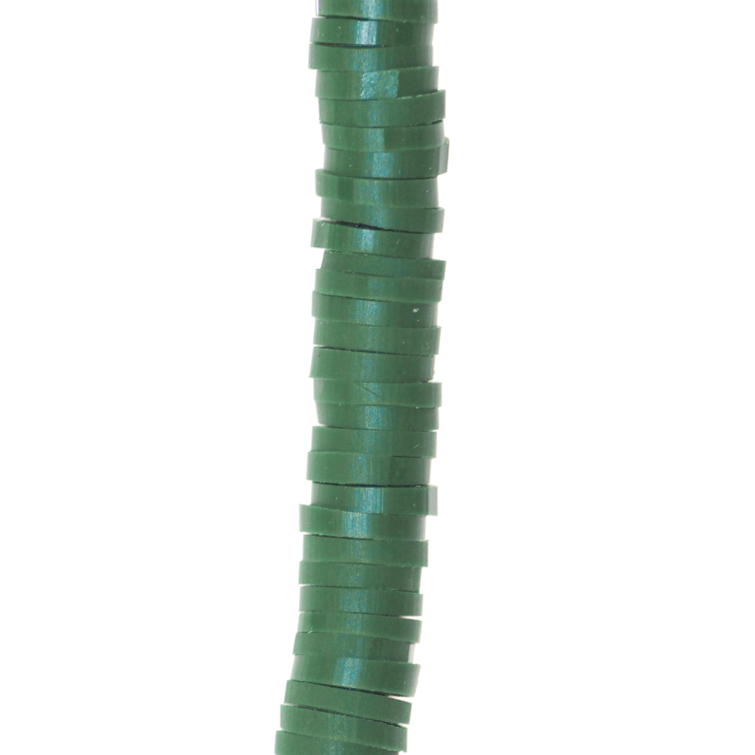 Heishi Beads, Flat Disk Polymer Clay Beads, 6mm, Available in Multiple Colours