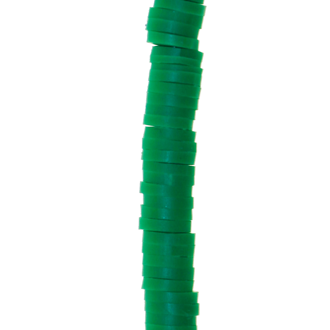 Heishi Beads, Flat Disk Polymer Clay Beads, 6mm, Available in Multiple Colours