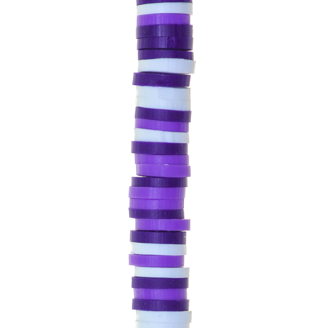 Heishi Beads, Flat Disk Polymer Clay Beads, 6mm, Available in Multiple Colours