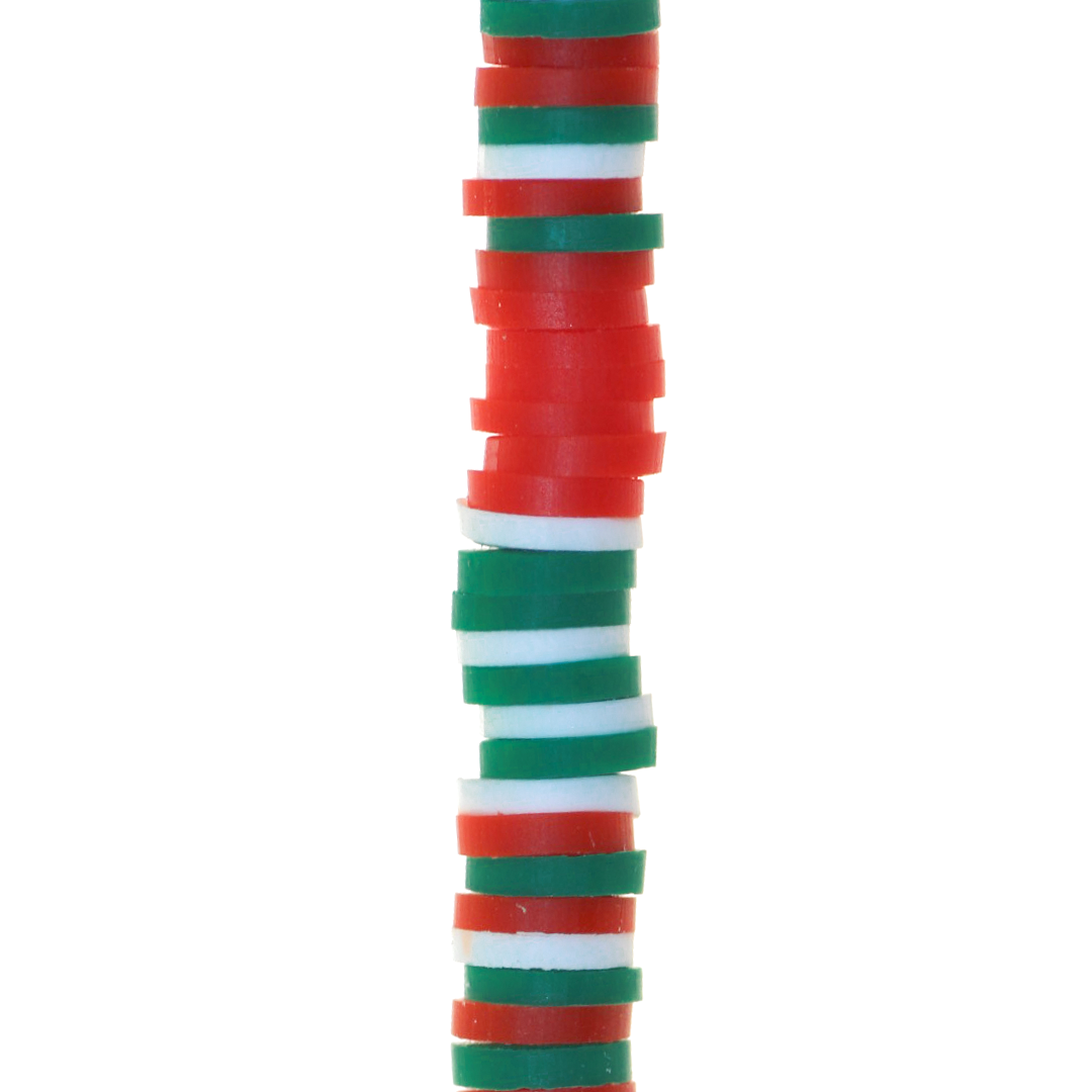 Heishi Beads, Flat Disk Polymer Clay Beads, 6mm, Available in Multiple Colours
