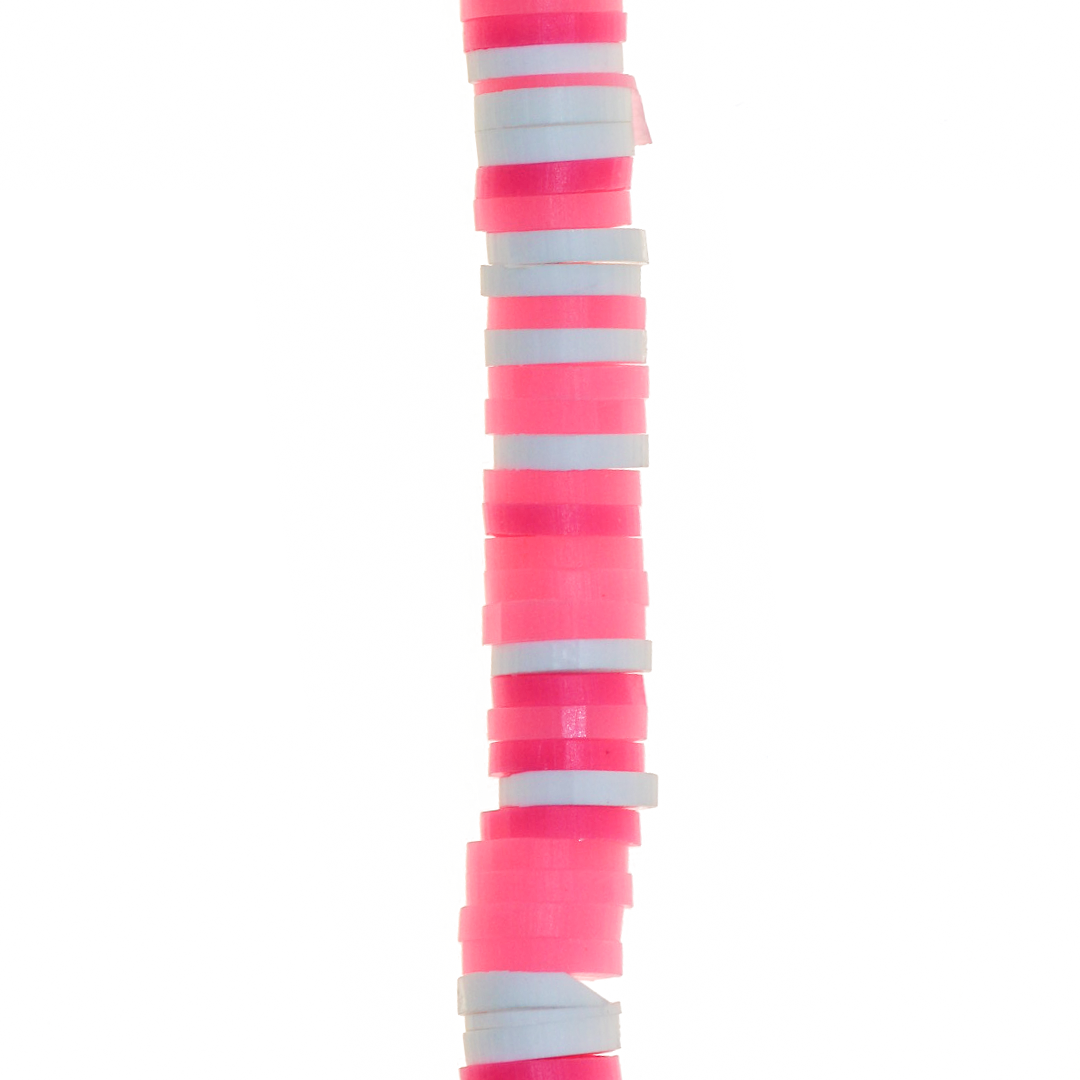 Heishi Beads, Flat Disk Polymer Clay Beads, 6mm, Available in Multiple Colours