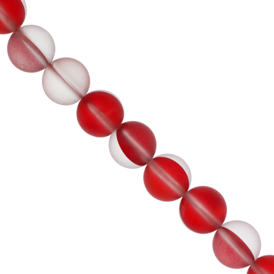 Synthetic Matte Mystic Aura Quartz, 10mm, 38 pcs per strand, Available in 9 Colours