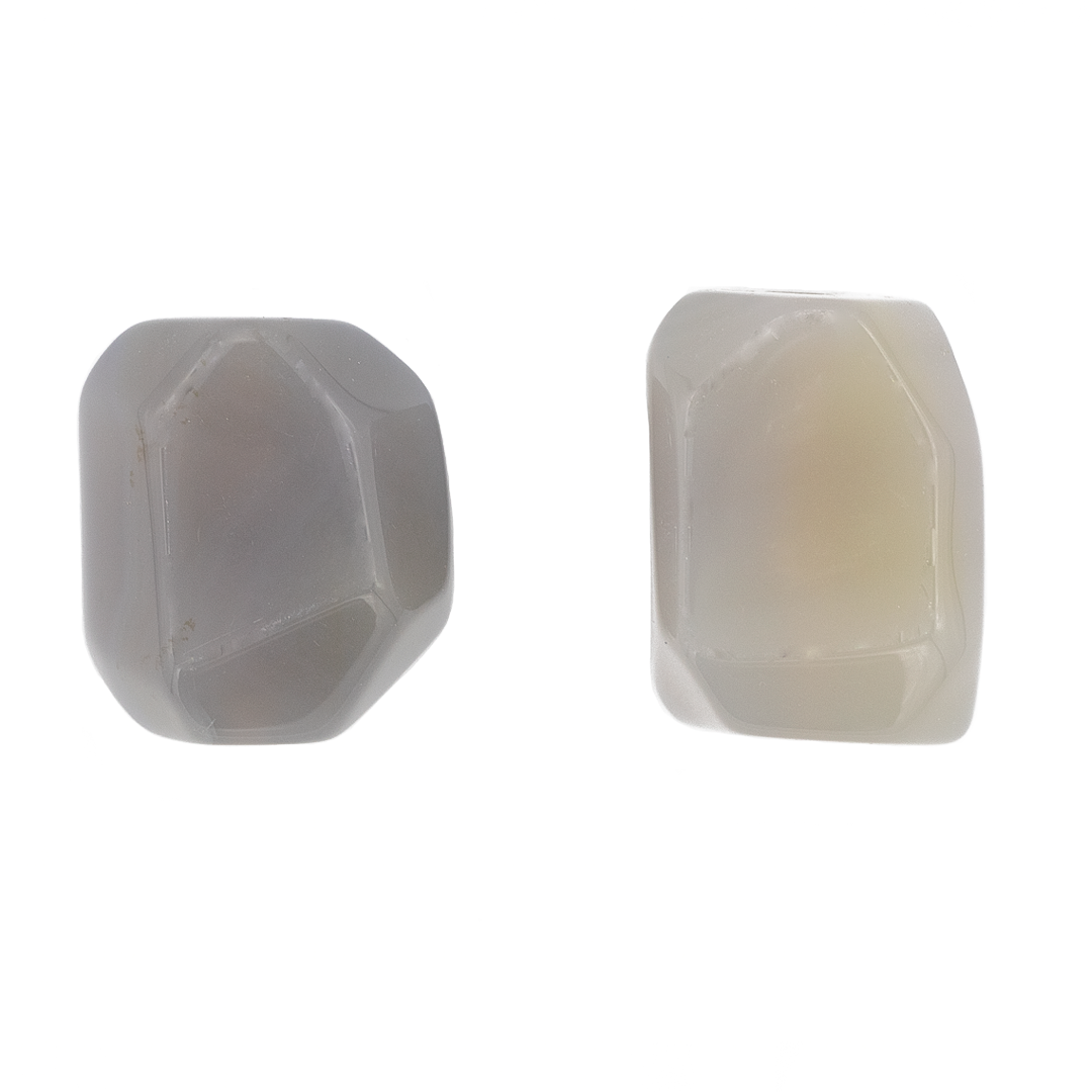 Tumbled Agate Pieces, Semi-Precious Stone, Approx 15-17mm(L) x 8-12mm (w), 2.8mm hole. Available in Multiple Colors
