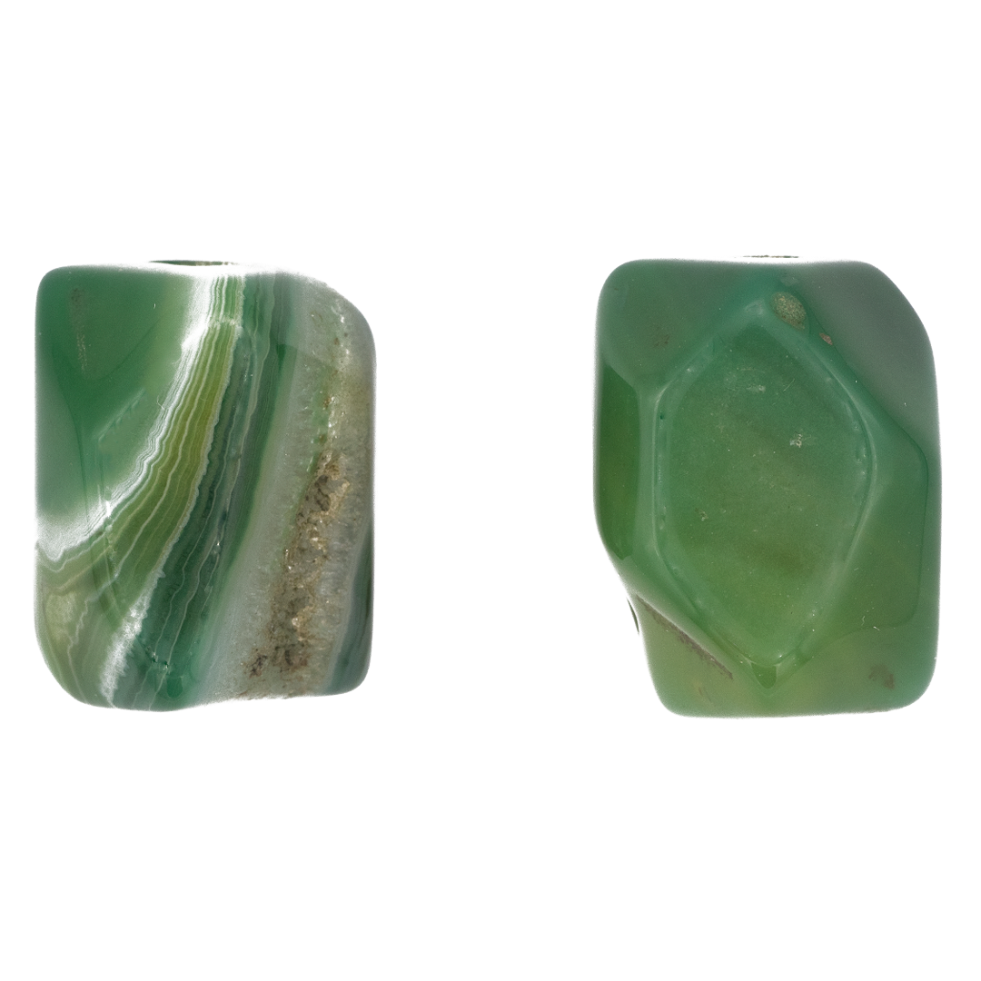 Tumbled Agate Pieces, Semi-Precious Stone, Approx 15-17mm(L) x 8-12mm (w), 2.8mm hole. Available in Multiple Colors