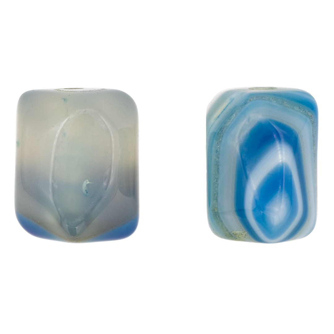 Tumbled Agate Pieces, Semi-Precious Stone, Approx 15-17mm(L) x 8-12mm (w), 2.8mm hole. Available in Multiple Colors