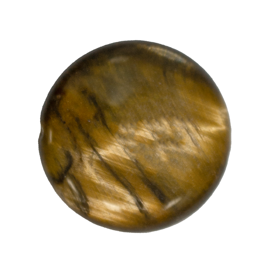 Tiger Eye, Semi-Precious Stone, 25mm x 25mm, Sold Per pkg of 2