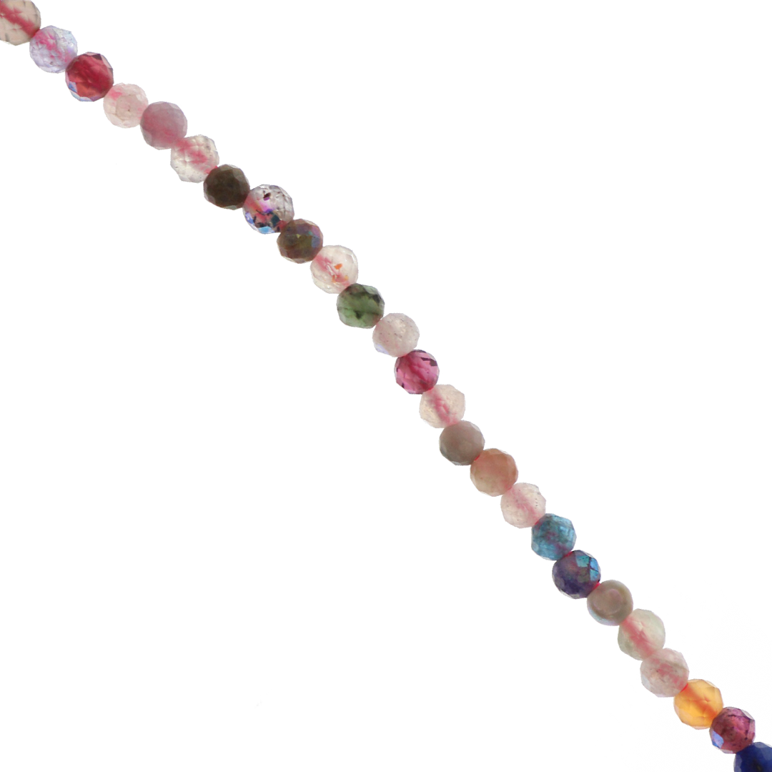 Faceted Mixed Tourmaline, Semi-Precious Stone, Available in Multiple Sizes